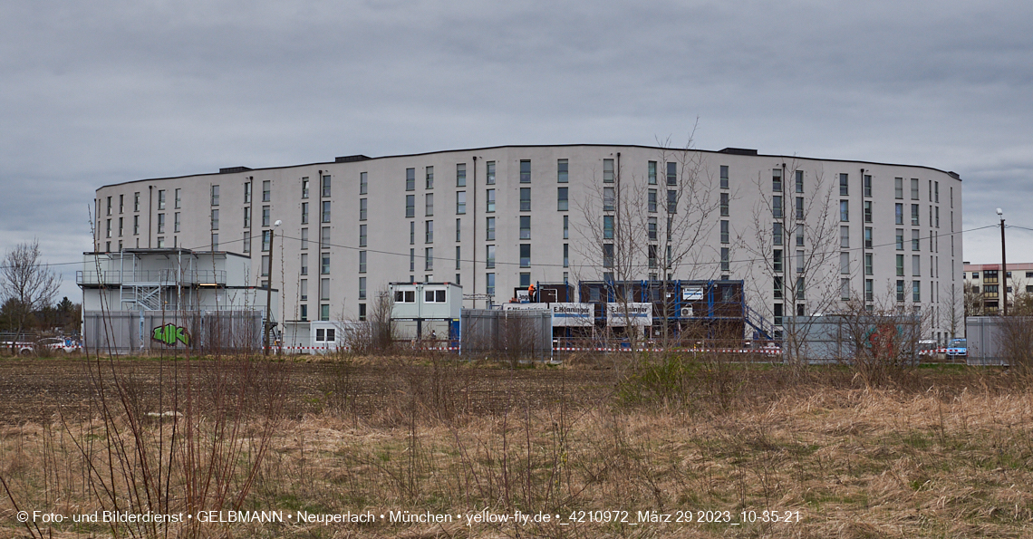 29.03.2023 - Baustelle REVO und Umgebung in Neuperlach